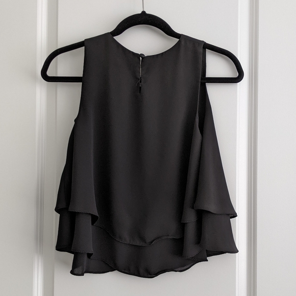 Zara double tier chiffon top - Picture 2 of 6